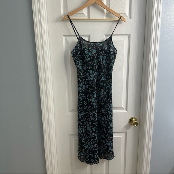 Victoria’s Secret Dress Midi Floral Slip Coquette Fairy Summer Blue Size Small - Picture 3 of 6